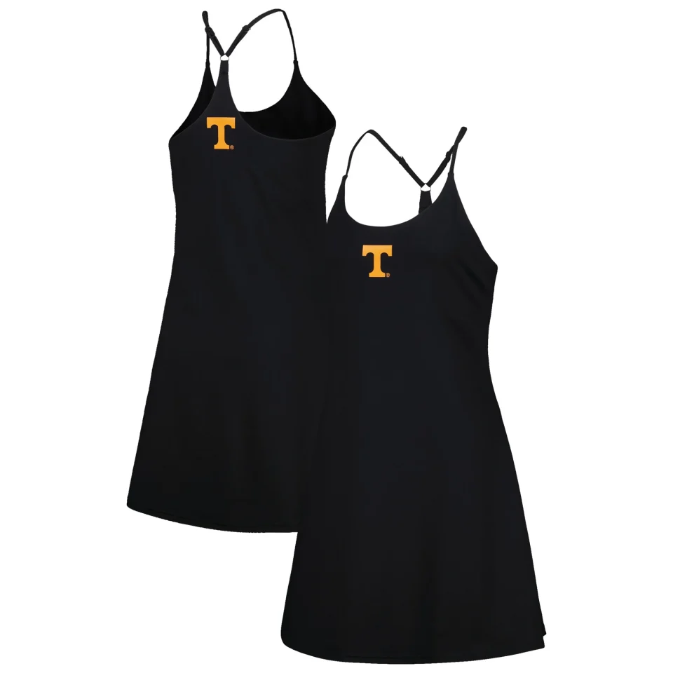 Natural Women's Established & Co. Black Tennessee Volunteers Campus Rec Dress