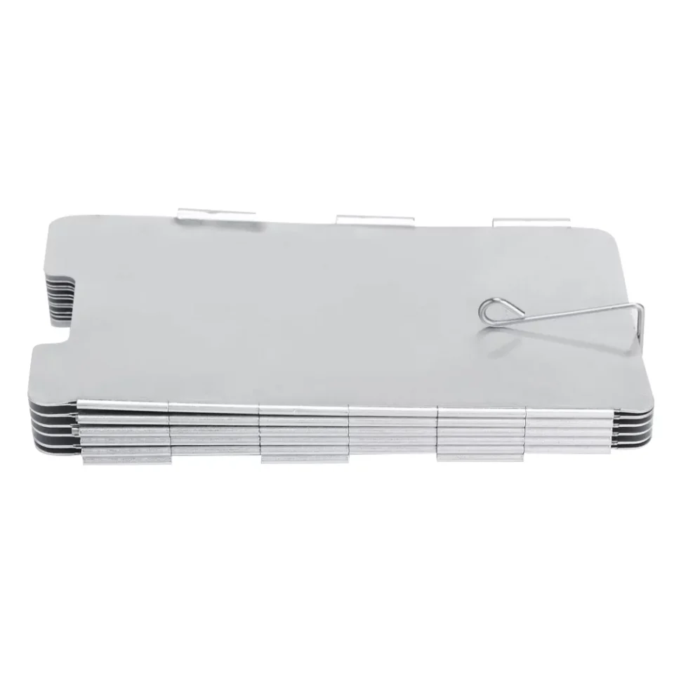 Storage Versatile C11-Plate amping Picnic BBQ Outdoor Mini Portable Foldable BBQ Cooking Stove Windscreen