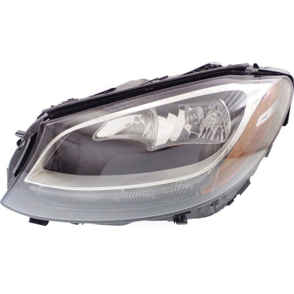 Wooden Headlight Driving Head light Headlamp Driver Left Side for MB Mercedes C Class