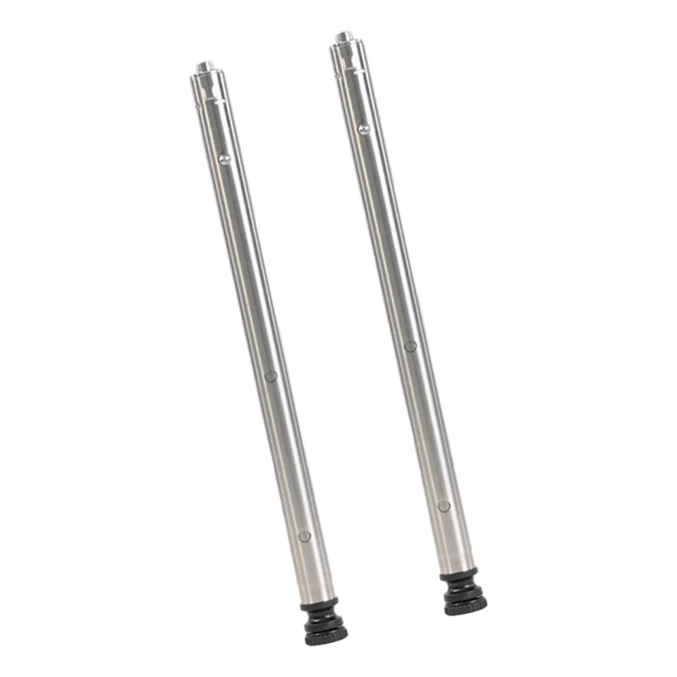 Frosted kesoto 2 Pieces Camping Table Legs Leg Brackets Telescopic Stainless Steel Supplies Home Decor Outdoor Travel Detachable Support Rod short