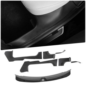 BPA-Free Natural Tesla Model 3 Highland 2024-2026 Door Sill Protector 5PCS Trunk Sill Guards Full Protection