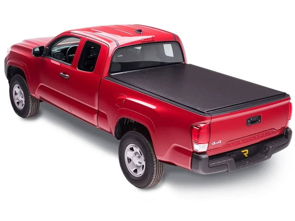 Matte Kitchen Truxedo by RealTruck Lo Pro Soft Roll Up Truck Bed Tonneau Cover | 545701 | Compatible with 2007 - 2021 Toyota Tundra (Excludes Trail Special Edition Storage Boxes) 6' 7 Bed (78.7)