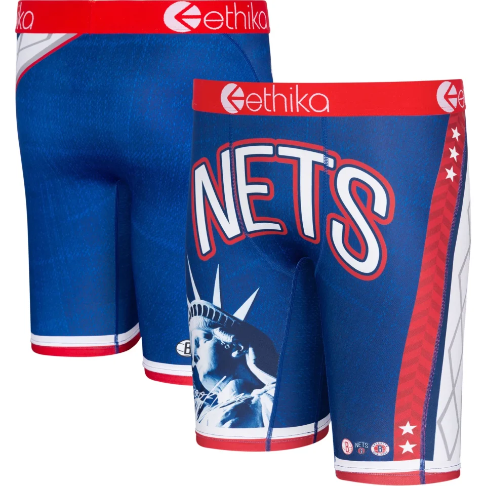 Safe Upgraded Men's Ethika Navy Brooklyn Nets 2021/22 City Edition Boxer Briefs