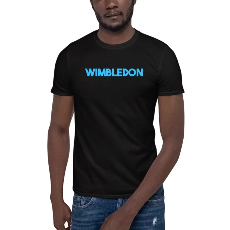 Select Polished 3XL Blue Wimbledon Short Sleeve Cotton T-Shirt By Undefined Gifts