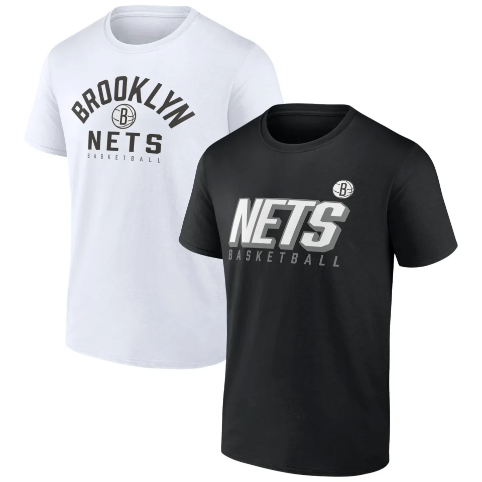 Glass Men's Fanatics Branded Black/White Brooklyn Nets Player Pack T-Shirt Combo Set