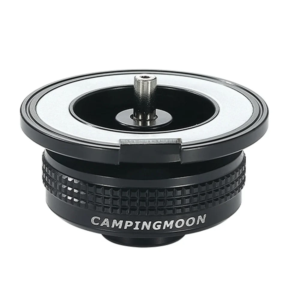 Cast Iron CAMPINGMOON Camping Picnic Accessory Alpine Flat Gastank Adapter Stoves Connector for Cartridge Furnace Easy Conversion for Gastank Efficiency