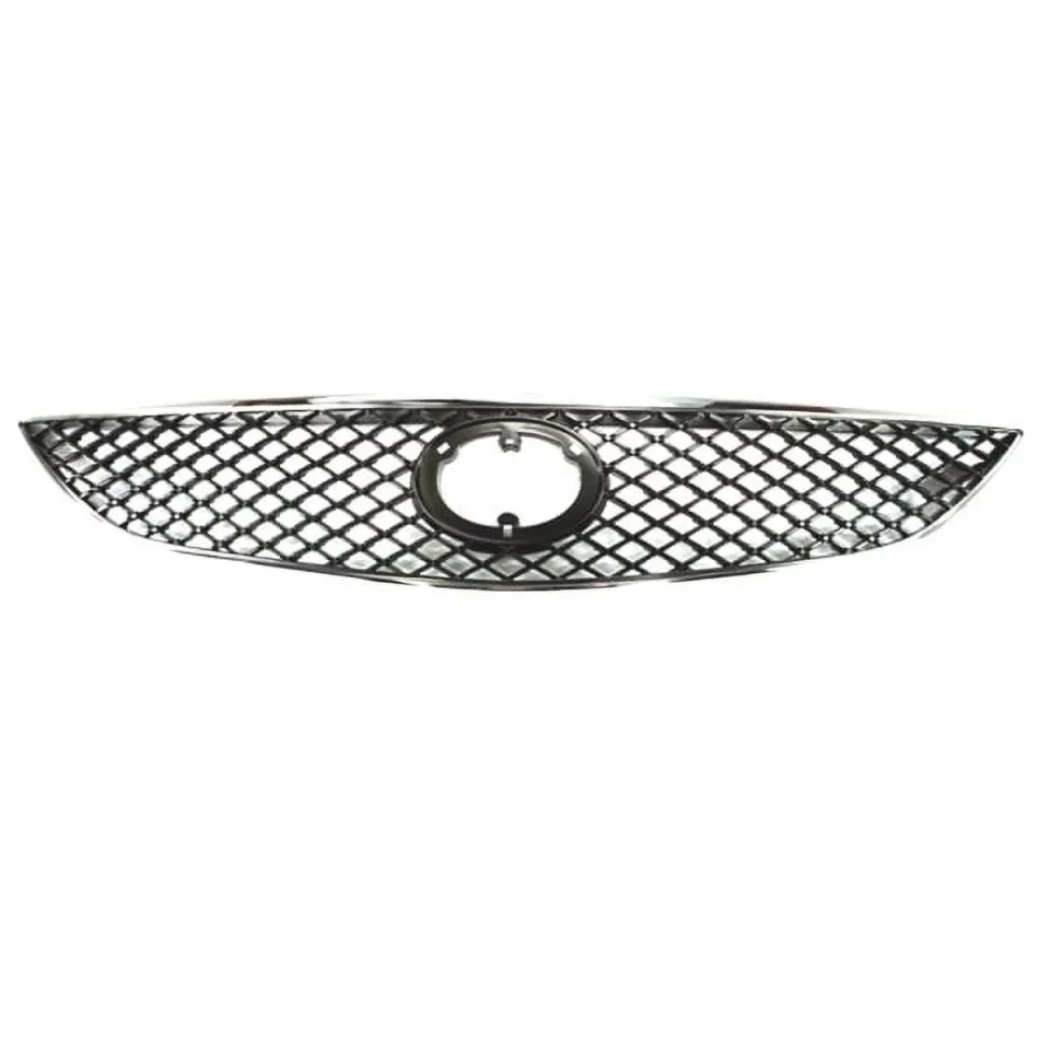 Durable For 05-06 Camry SE Front Grill Grille Assembly Chrome Shell Black Insert Plastic
