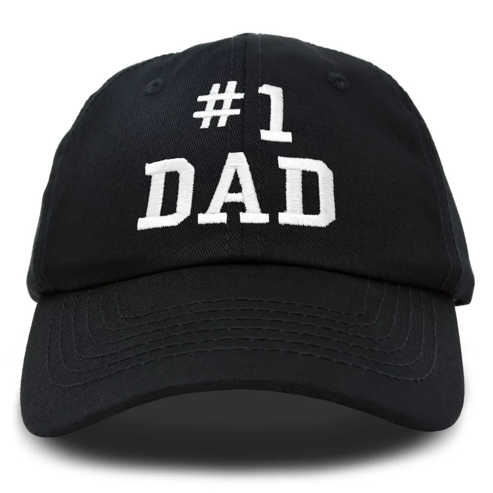 Kitchen Baking DALIX #1 Dad Hat Number One Fathers Day Gift Embroidered Baseball Cap in Black