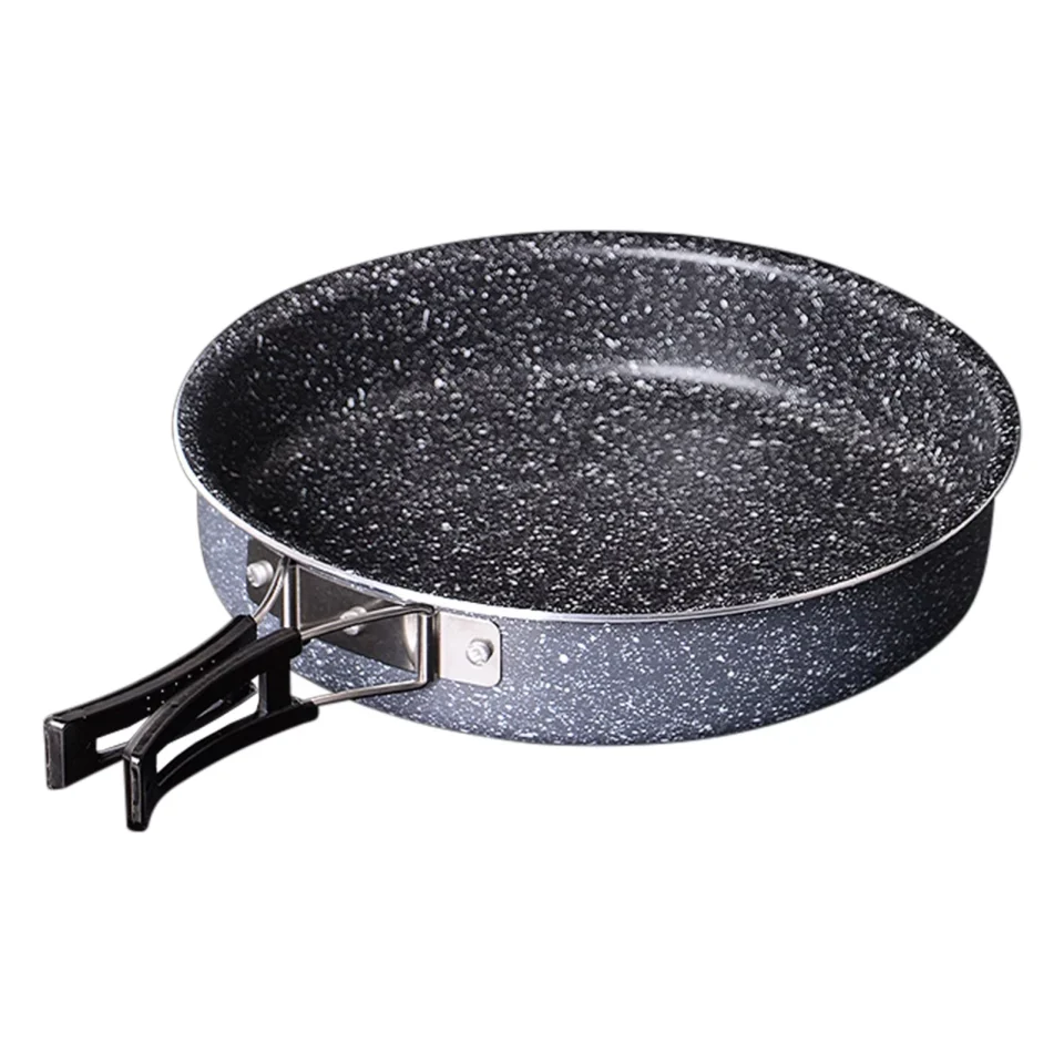 Travel Easy-Clean Vistreck Lightweight Collapsible Nonstick Omelet Pan Outdoor Folding Quick Heating Omelet Maker Fry Pan for Camping Hiking Excursion